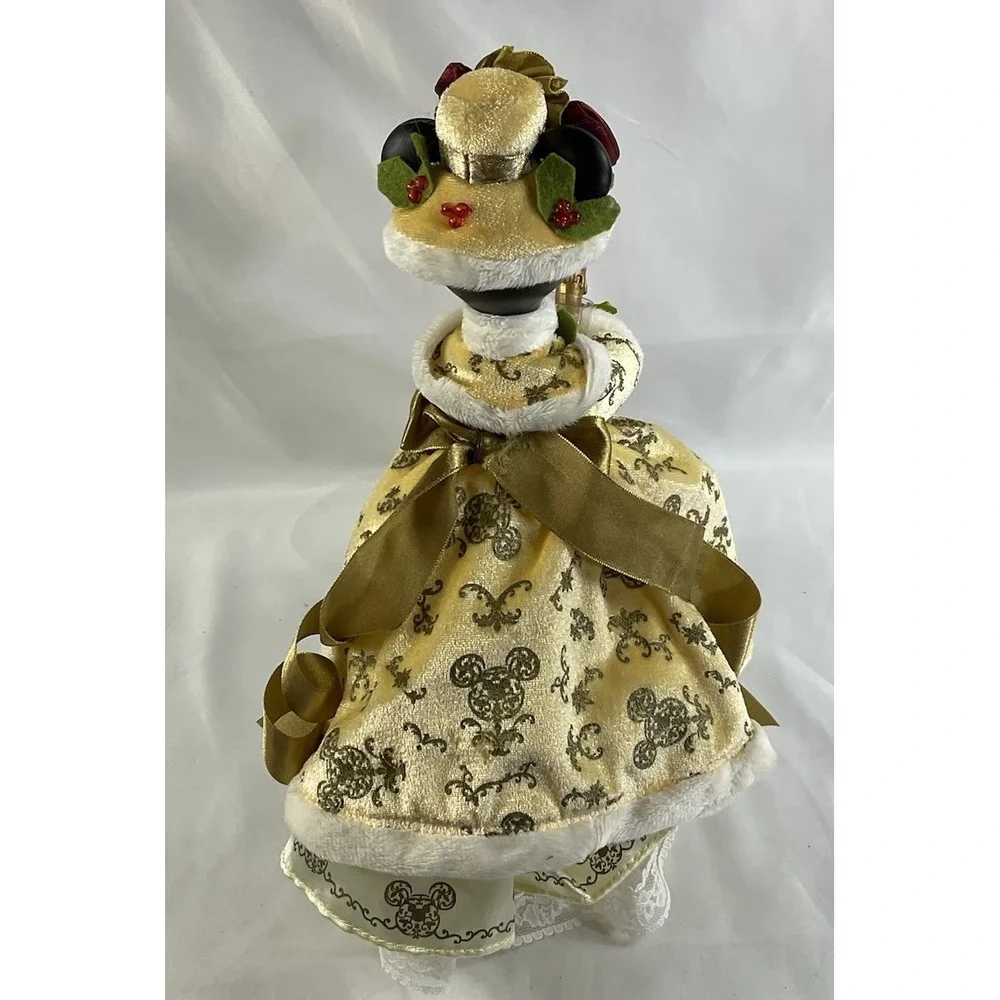 2010 RARE Disney Minnie Mouse Victorian Christmas Topper For Tree 12